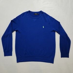 Mens Polo Ralph Lauren Small Contrast Pony Embriodery Crewneck Pullover Sweater